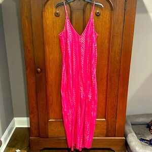 ELAN Pink and Gold Maxi